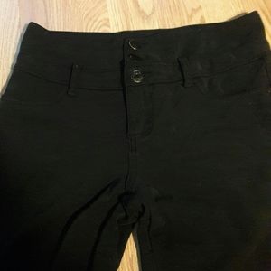 High  waisted black jeggings